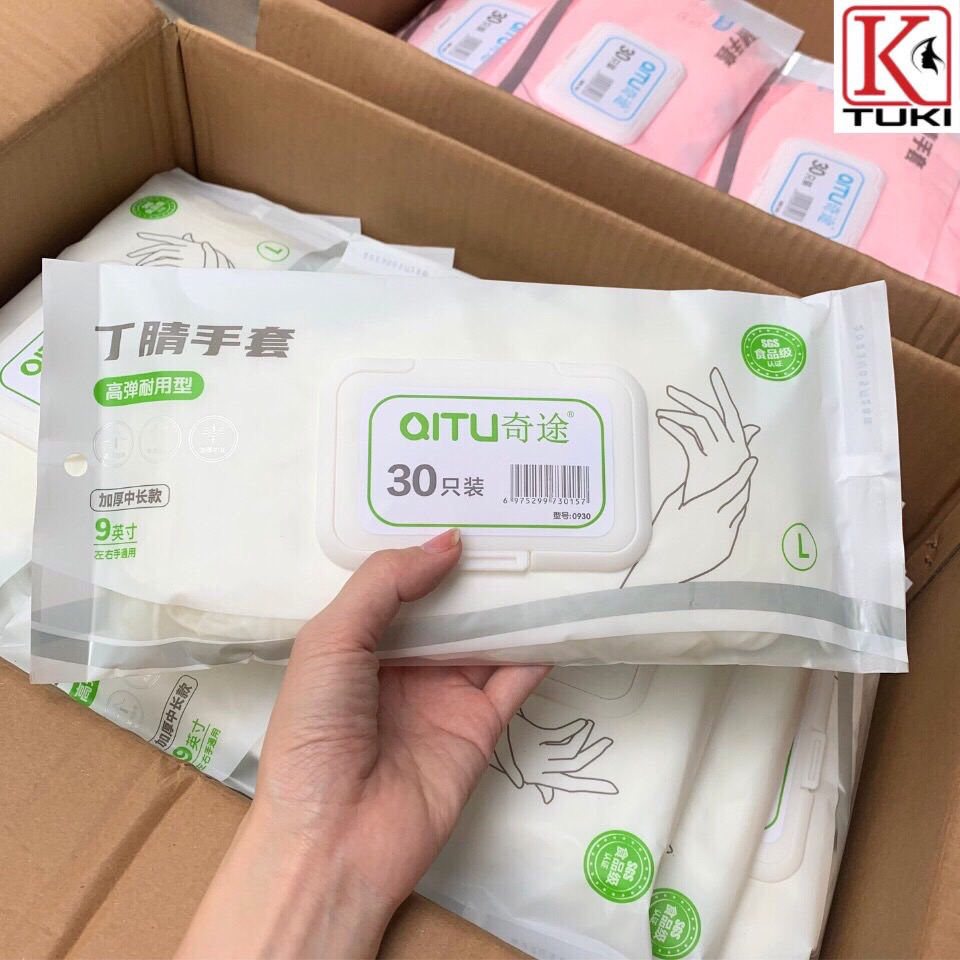 Bịch 30 Bao Tay, Găng Tay Cao Su Làm Bếp Đa Năng, Tái Sử Dụng Nhiều Lần