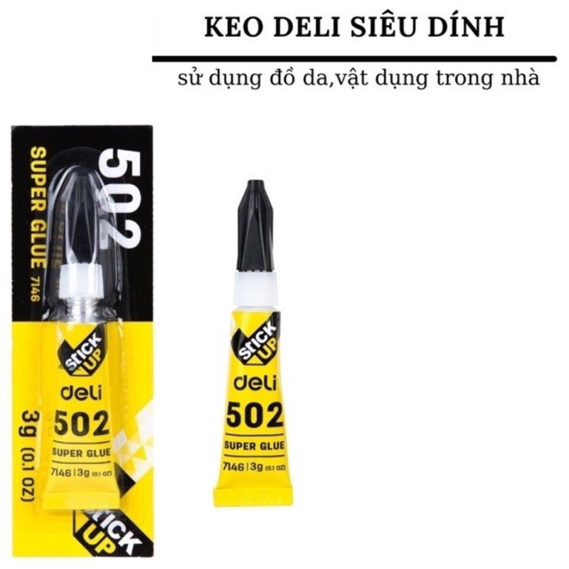 Keo dán siêu dính Deli | Shopee Việt Nam