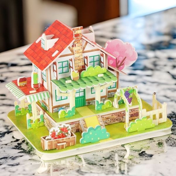 Bộ Mô Hình Lắp Ghép 3D Bằng Xốp Đáng Yêu Size Vừa Cho Bé - ảnh 7