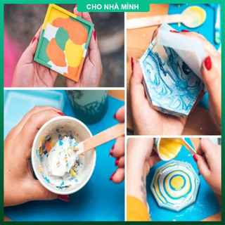 (Set 250gr + 125ml) - Bộ Kit Thủ Công làm DIY, Handmade, Vật Dụng, Chậu Cây, Tượng