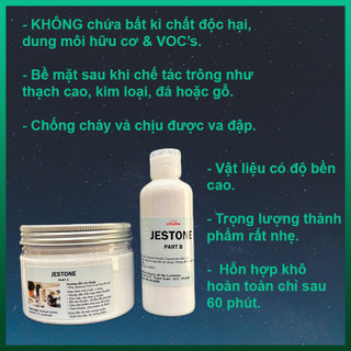 (Set 1kg + 500ml) đổ khuôn. Làm Vật Dụng Đĩa, Chậu Cây, Tượng...   DIY, Handmade