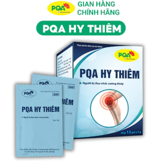 PQA HY THIÊM Hỗ trợ giảm đau cho người bị đau nhức xương khớp. Hộp 12 gói