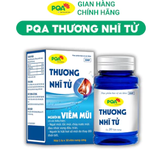 Thương Nhĩ Tử PQA - Hỗ Trợ Giảm Viêm Xoang, Viêm Mũi Dị Ứng, Giảm Ngạt Mũi, Tắc Mũi. Hộp 30 viên