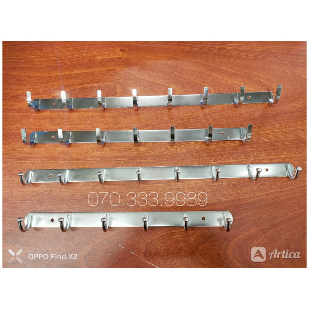 Móc treo tường inox, móc treo quần áo gắn tường, móc treo đồ inox từ 6 ...