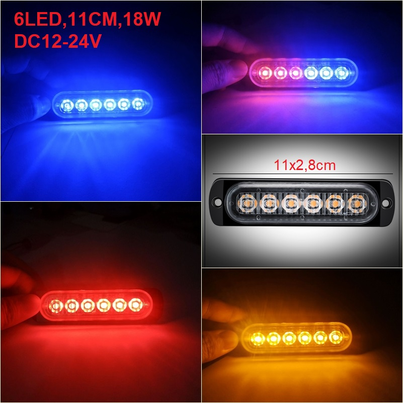 Đèn chớp 12 LED, 8 LED, 6 LED, 4 LED, đèn ưu tiên, cảnh báo khẩn, 16 ...