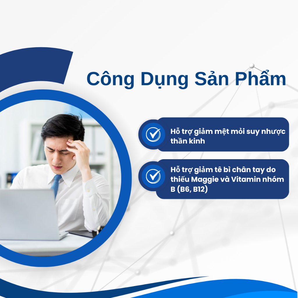 Viên uống bổ thần kinh Biophar AT Extra giảm suy nhược thần kinh, giảm tê bì chân tay - Hộp 30 viên