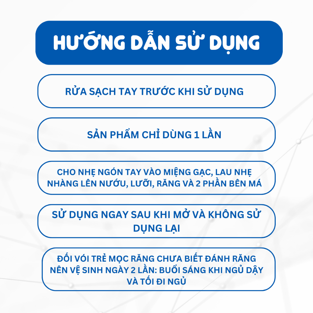 Gạc rơ lưỡi cho bé Biophar Bon Kids tưa lưỡi trẻ em sơ sinh làm sạch nướu, lợi, răng vệ sinh an toàn