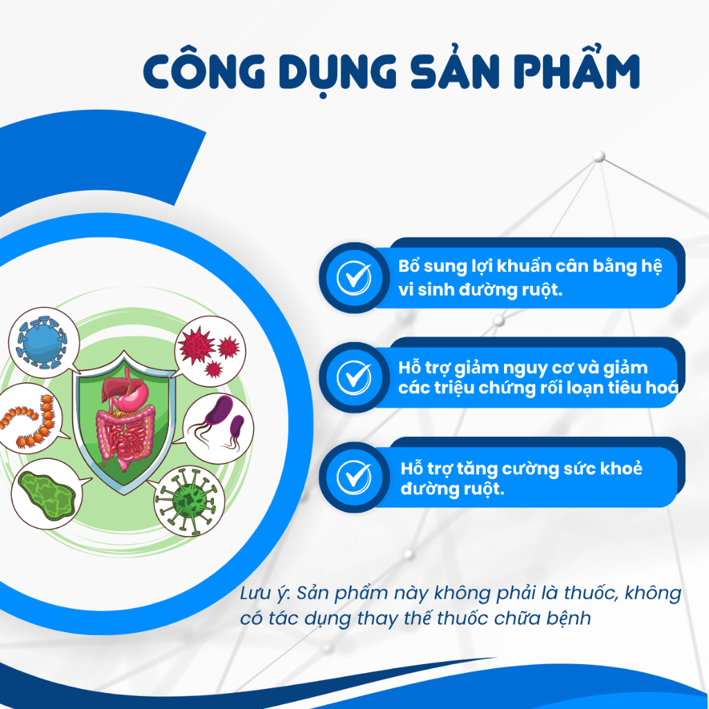 Men vi sinh Biophar Stomazol cho người rối loạn tiêu hóa, táo bón, tiêu chảy chứa 2 tỷ bào tử lợi khuẩn | 10 Ống 5ml