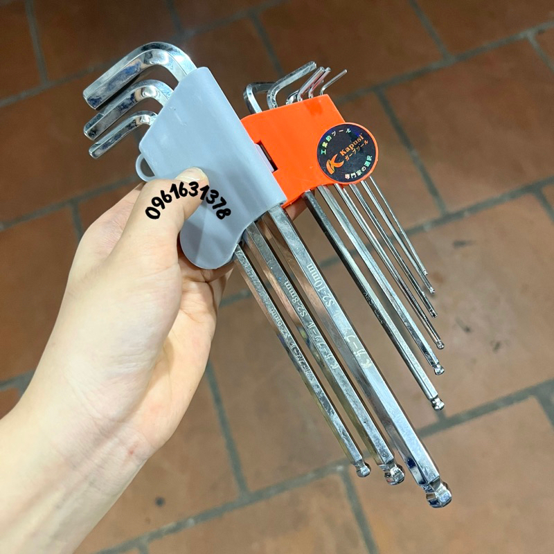 Bộ Lục Giác Đầu Bi Hãng Kapusi Nhật Bản 9 cây