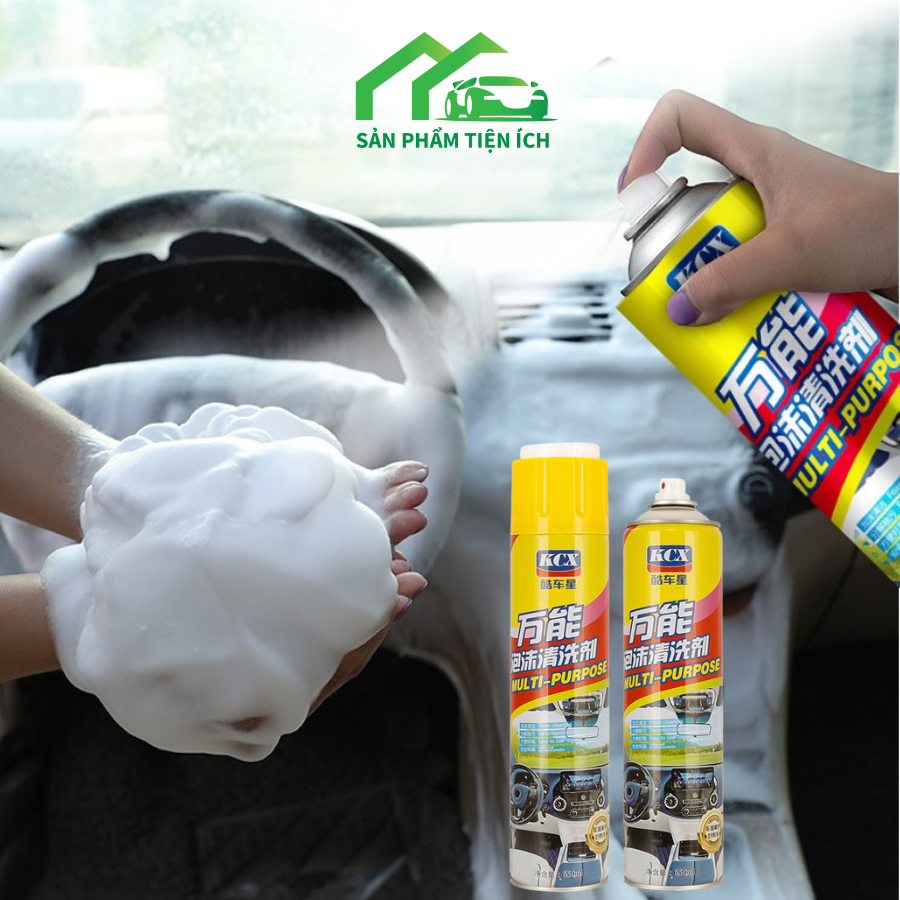 Chai Xịt Da Nỉ KCX Vệ Sinh Nội Thất Ô Tô,Ghế Sofa Dạng Bọt 650ml ...