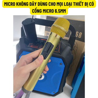 Micro Karaoke Không Dây AT 116, Sử Dụng Cho Loa Kéo, Vang, Amply, Lọc Bỏ Tạp Âm, Chống Hú, Rè, Giúp Âm Thanh Mượt Mà