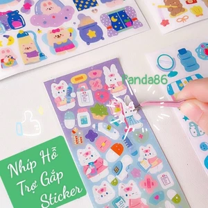 Nhíp Hỗ Trợ Gắp Sticker / Hình Dán - Giúp Trang Trí Sổ Tay , Chơi Đồ Chơi Bóc Dán Hình Dễ Dàng Thuận Tiện Nhanh Chóng