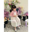 Set Váy Yếm Bé Gái Tay Bồng Phối Lông Vũ Tiểu Thư CANDI MIMI 2023 - Chất Liệu Mềm Mát- Phong Cách Hàn Quốc