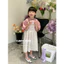 Set Váy Yếm Bé Gái Tay Bồng Phối Lông Vũ Tiểu Thư CANDI MIMI 2023 - Chất Liệu Mềm Mát- Phong Cách Hàn Quốc