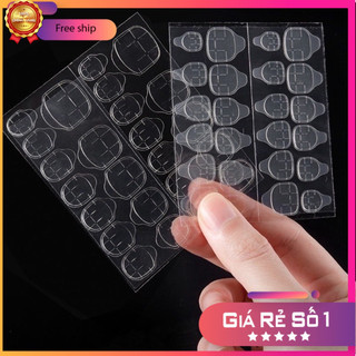 set 50 tờ keo 2 mặt silicon, 1 tờ gồm 24 miếng dán