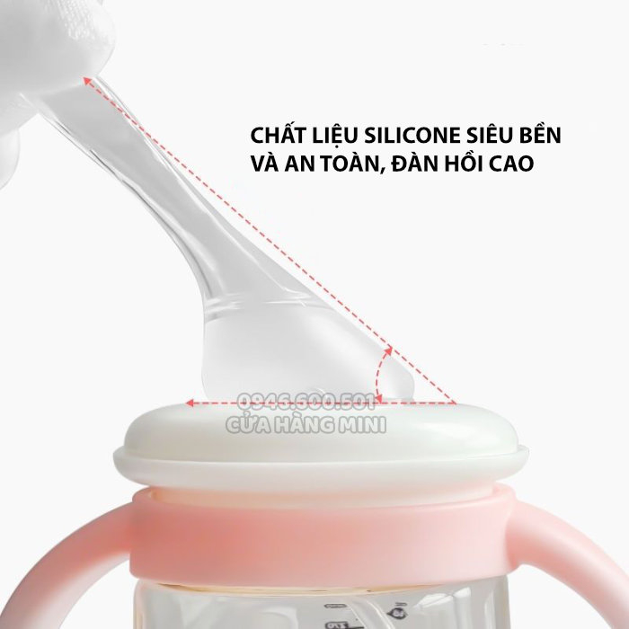 Bình Sữa PPSU Chống Sặc Có Tay Cầm 240ml