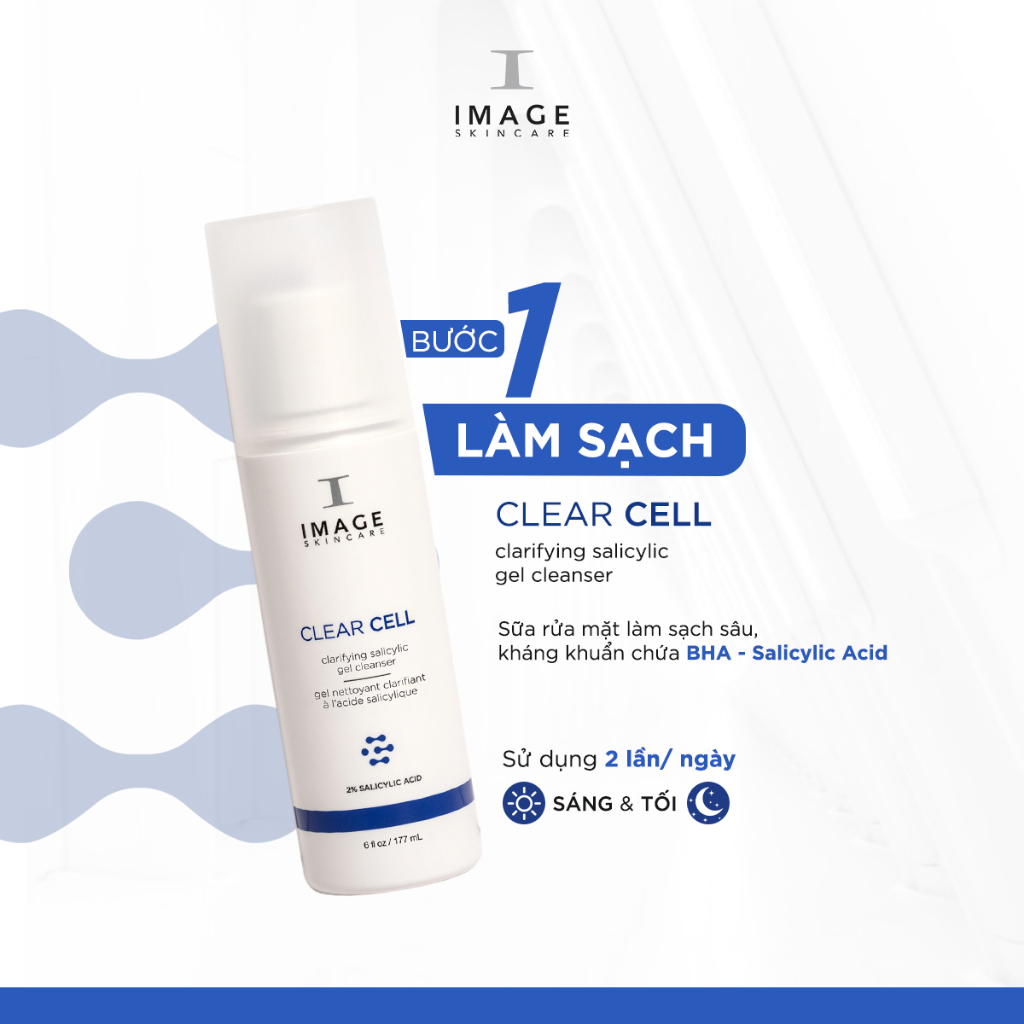 Ảnh Sữa rửa mặt cho da dầu mụn Image Skincare Clear Cell Salicylic Gel Cleanser 177ml (new) 3