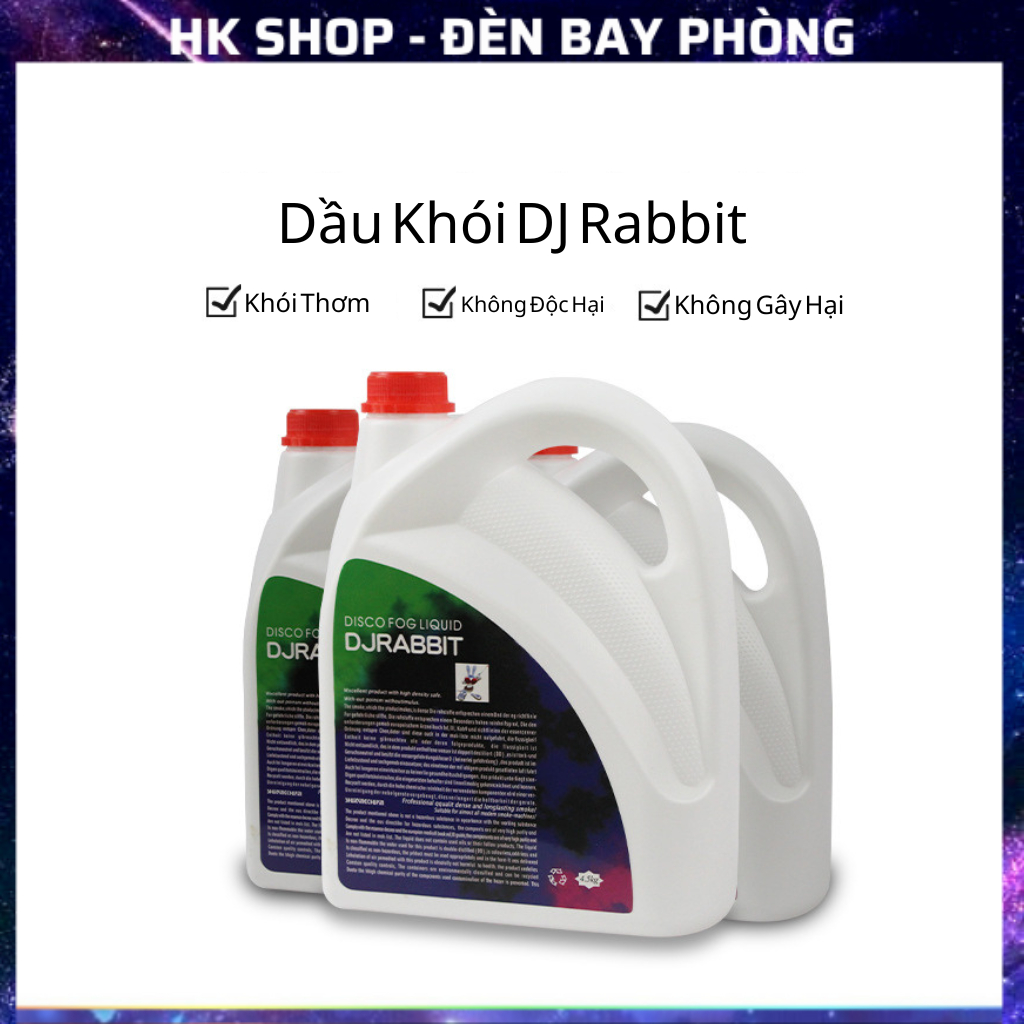 Dầu Tạo Khói Thơm DJ Rabbit, Dùng Tạo Hiệu Ứng Khói Cho Sân Khấu,Phòng Bay,Phòng Karaoke..