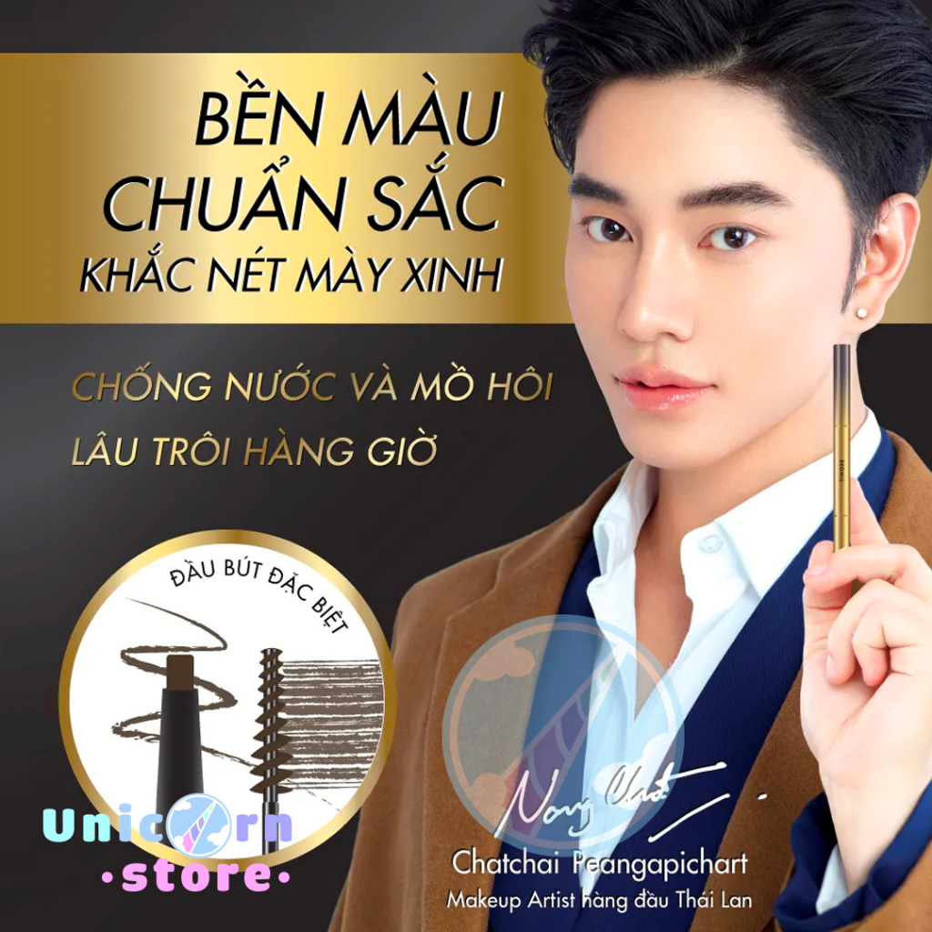 Chì Kẻ Mày Và Mascara 2 Trong 1 Browit By Nongchat Ultra Fine Dou Eyebrow Pencil & Mascara
