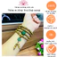 Vòng tay/ chuỗi hạt trầm tóc Việt 6mm 108 hạt mix charm đá xanh ngọc-Trầm hương Hôi an