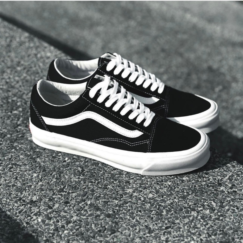 Giày Thể Thao Vans Vault Old Skool, Giày Sneaker Vans Đen Vạch Trắng ...