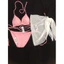 Bikini set 3 món tam giác bacsic quần kín ôm Mông voan cột đủ màu ( HÌNH THẬT)