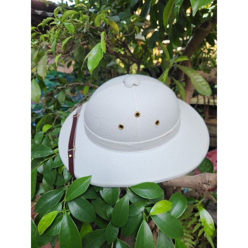 Mũ nón cối bọc vải lính Pháp Đông Dương - Mũ bác Hồ , mũ rộng vành ...