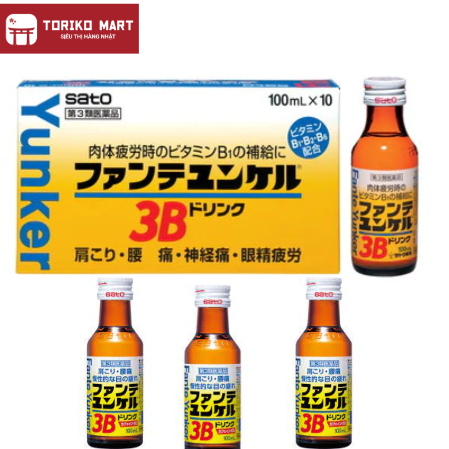 Nước uống bổ sung năng lượng Yunker 3B 100mL- Toriko Mart | Shopee Việt Nam