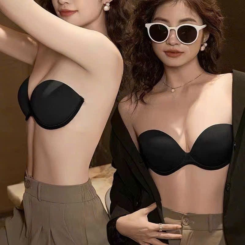 Áo Ngực Không Dây Cúp Ngang Nâng Ngực Chống Tụt Kiểu Hở Lưng 753