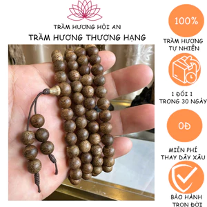 Vòng tay trầm hương tự nhiên(tuổi trầm trên 15 năm) thơm lâu bên mùi,6 7 8mm, gốc Quảng Nam.