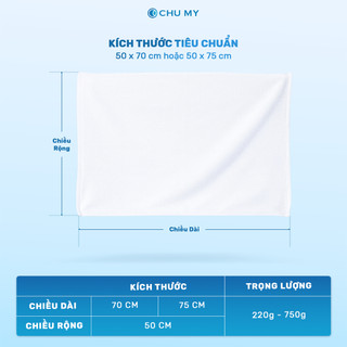 Thảm chân khách sạn CHU MY 50x70cm (320g) và 50x75cm (330g), màu trắng