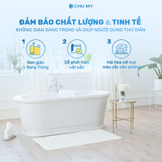 Thảm chân khách sạn CHU MY 50x70cm (320g) và 50x75cm (330g), màu trắng