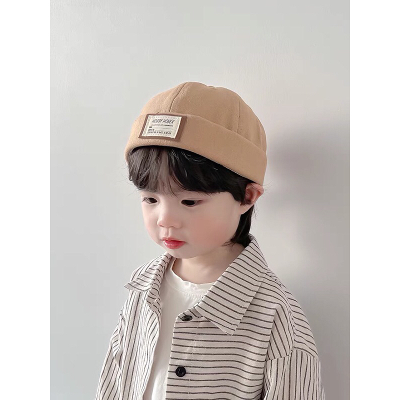 Mũ nón beamin không vành kaki cực đẹp cho bé 1-5 tuổi | Shopee Việt Nam