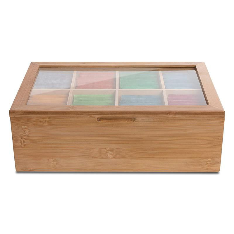 Hộp mứt tết, hộp tre đựng bánh kẹo tết, hộp đựng quà trang sức, đựng đồ đa năng 2 ngăn , 4 ngăn - ONGTRE