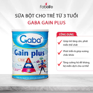 Sữa Bột Gaba Gain Plus Fobe Bổ Sung Dinh Dưỡng, Khoáng Chất Bồi Bổ Cơ Thể, Dùng Được Cho Trẻ Từ 3 Tuổi
