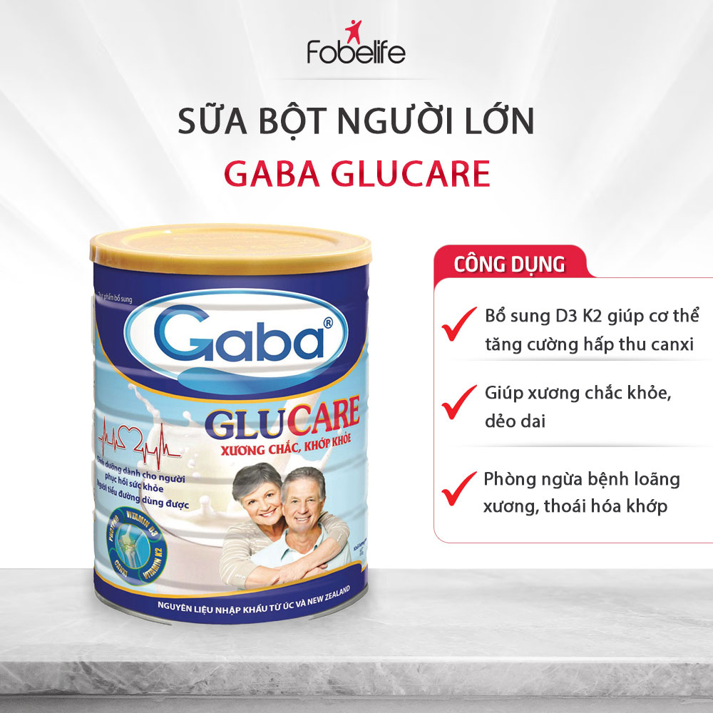 Sữa Bột Xương Khớp Gaba GluCare Fobe Dùng Được Cho Người Tiểu Đường ...