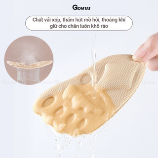 Miếng lót giày có đệm chống trượt GOMTAT, chất liệu cotton mềm mại thoáng khí, giảm đau mũi bàn chân - MUI-MAO-9003