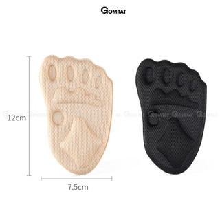 Miếng lót giày có đệm chống trượt GOMTAT, chất liệu cotton mềm mại thoáng khí, giảm đau mũi bàn chân - MUI-MAO-9003
