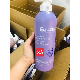Bộ Dầu Gội Xả siêu mềm mượt hữu cơ GLAZER (Glazer organic repairing Shampoo & Conditioner kit)