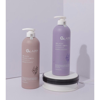 Bộ Dầu Gội Xả siêu mềm mượt hữu cơ GLAZER (Glazer organic repairing Shampoo & Conditioner kit)
