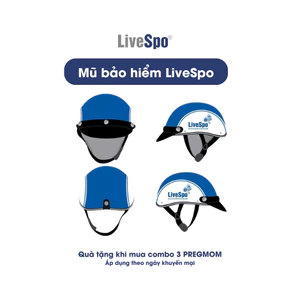 Mũ bảo hiểm LiveSpo 1/2 đầu (Tặng Kèm Khi Mua Sản Phẩm)