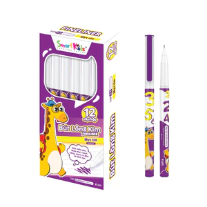 Hộp 12 cây Bút lông kim Smartkids Fineliner Gira mực tím 0.4mm FL01 dành cho học sinh tiểu học