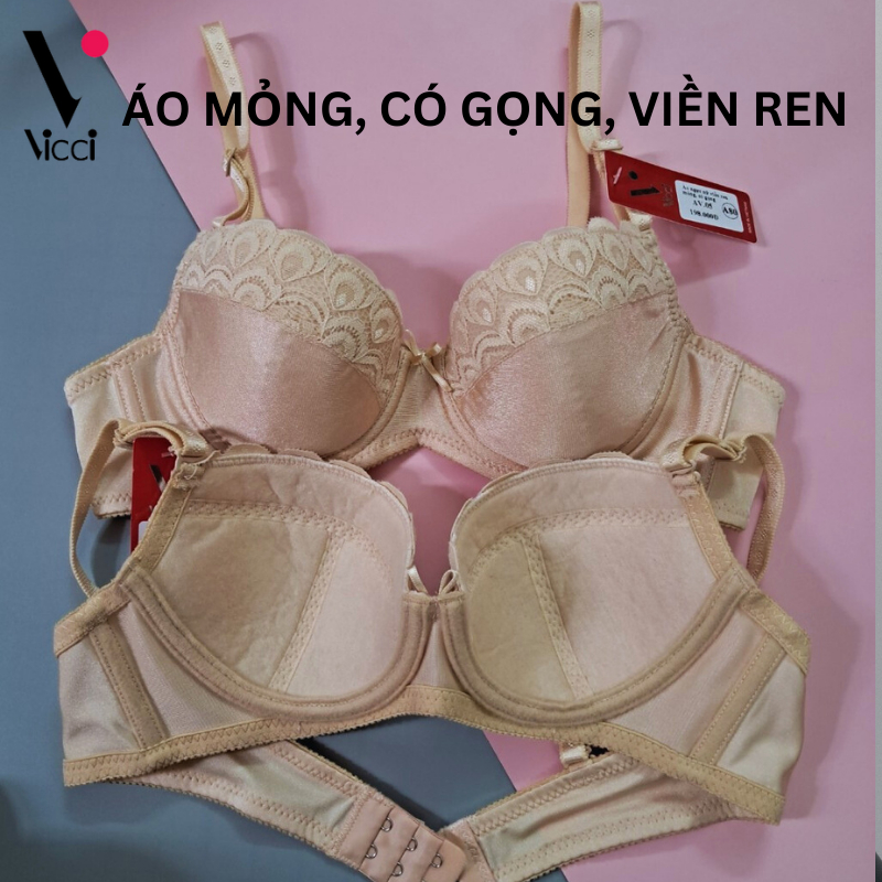 Ảnh Áo ngực nữ có gọng, mỏng không đệm Vicci AV.05 - AV.06 ôm ngực 3