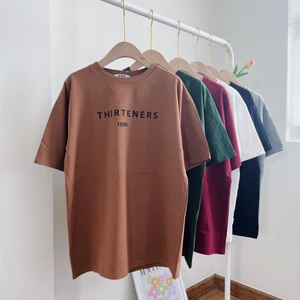 Áo thun nữ YUSTUDIO 3158, form rộng nữ thun unisex mẫu THIRTENERS