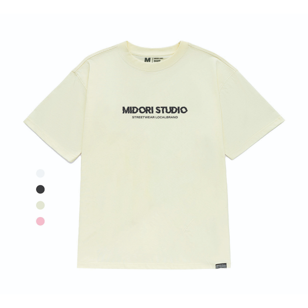 Áo thun unisex form rộng tay lỡ Phông Nam Nữ BASIC Local Brand Midori Studio