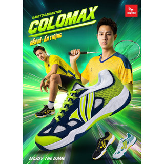Giày cầu lông Kamito Colomax chính hãng, da cao cấp, khử mùi cực tốt,chất liệu EVA mềm mại, êm ái.