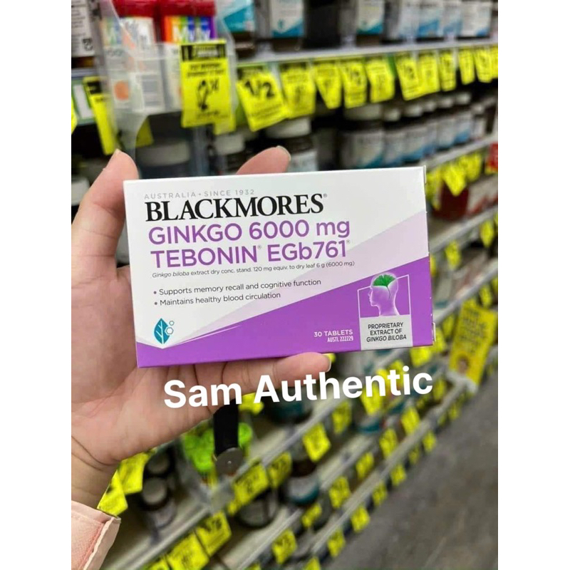 Bổ não Blackmores Ginkgo 6000 mg | Shopee Việt Nam