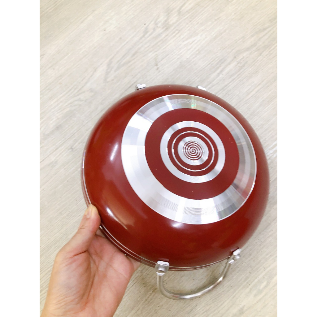Chảo NHÔM sâu lòng 2quay GIA HÂN - Chảo NHÔM lòng sâu size 28cm đến 40cm