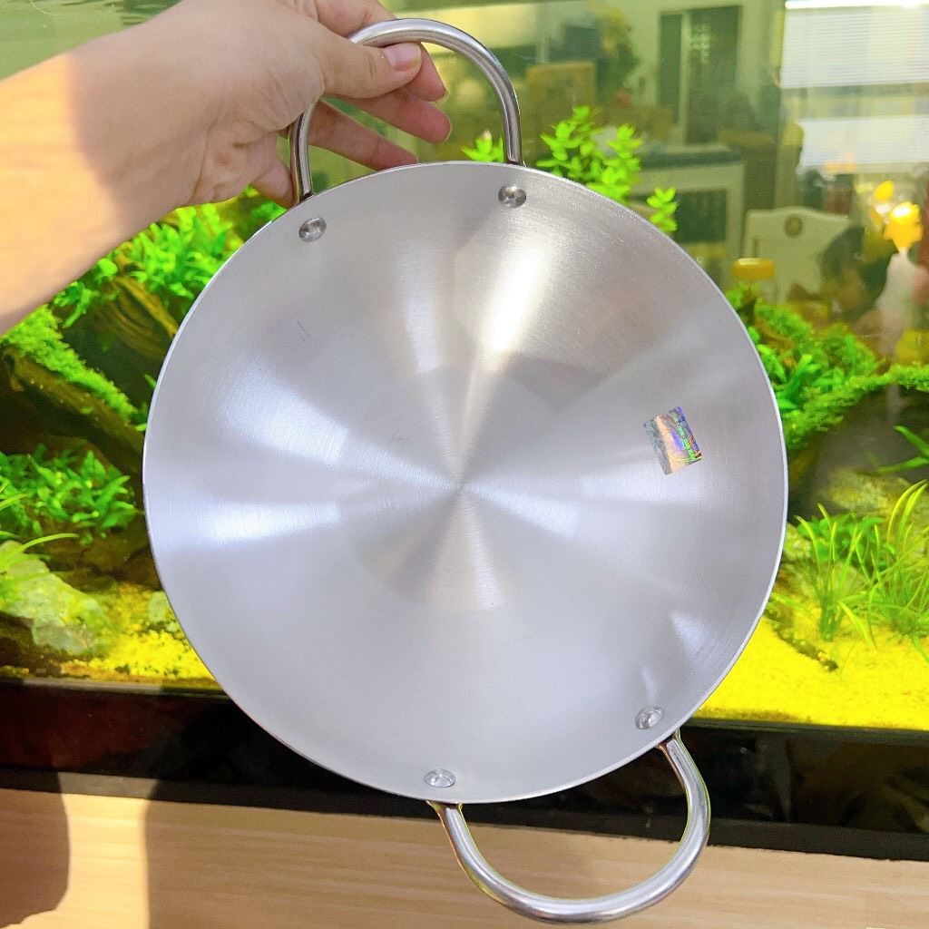 Chảo NHÔM sâu lòng 2quay GIA HÂN - Chảo NHÔM lòng sâu size 28cm đến 40cm