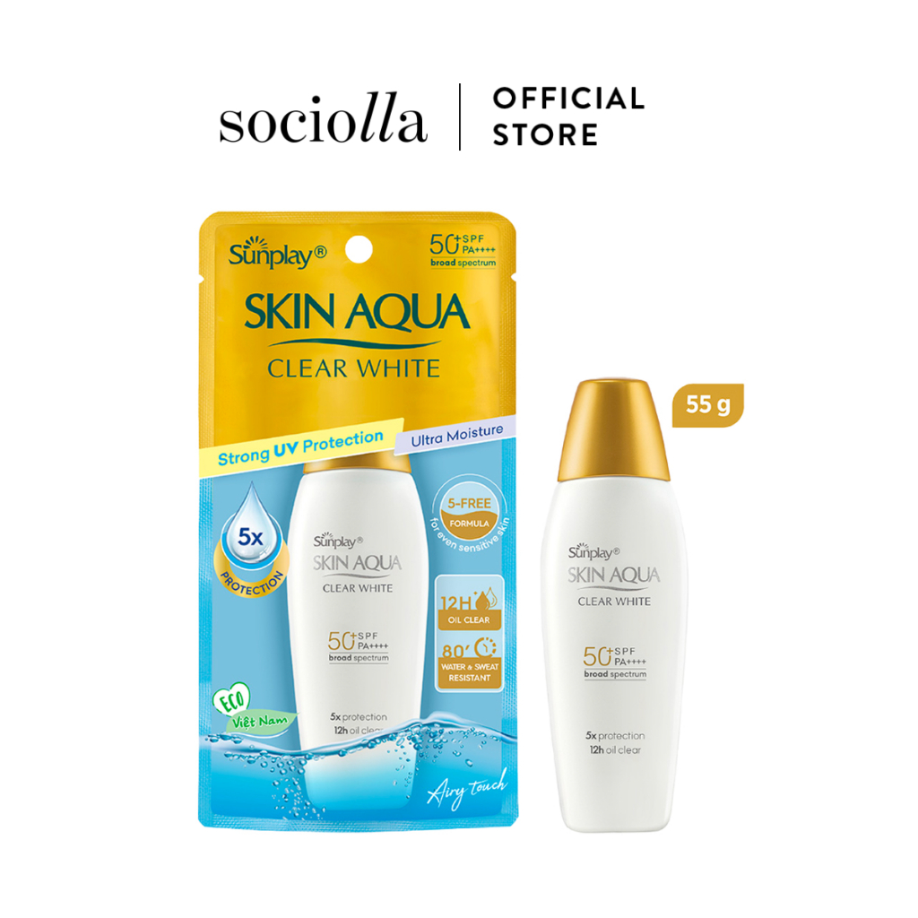 Ảnh Sữa Chống Nắng Dưỡng Da Trắng Mịn Sunplay Skin Aqua Clear White 3